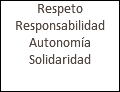 Respeto Responsabilidad Autonomía Solidaridad 